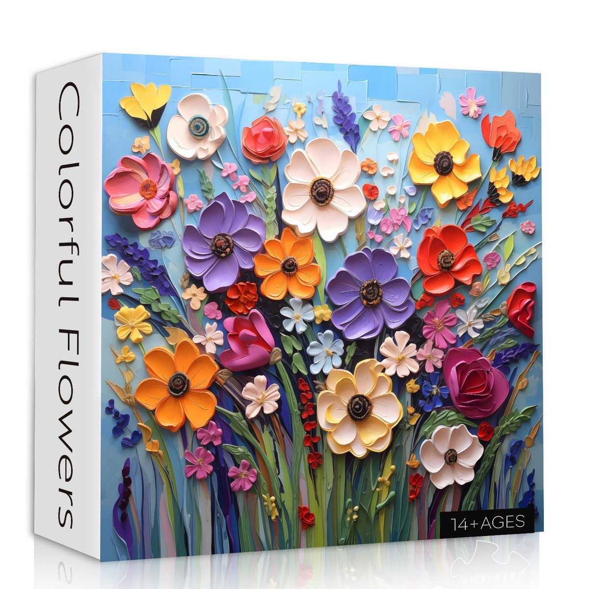 Colorful Flower | 1000-Piece Wooden Jigsaw Puzzle
