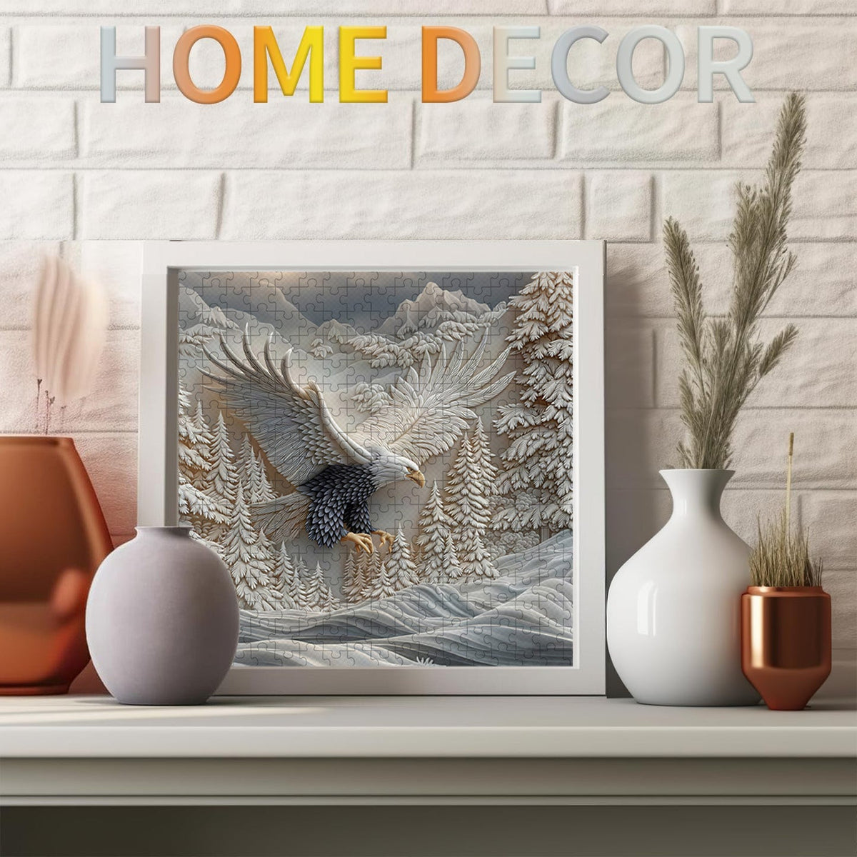 Carved Eagle Jigsaw Puzzle