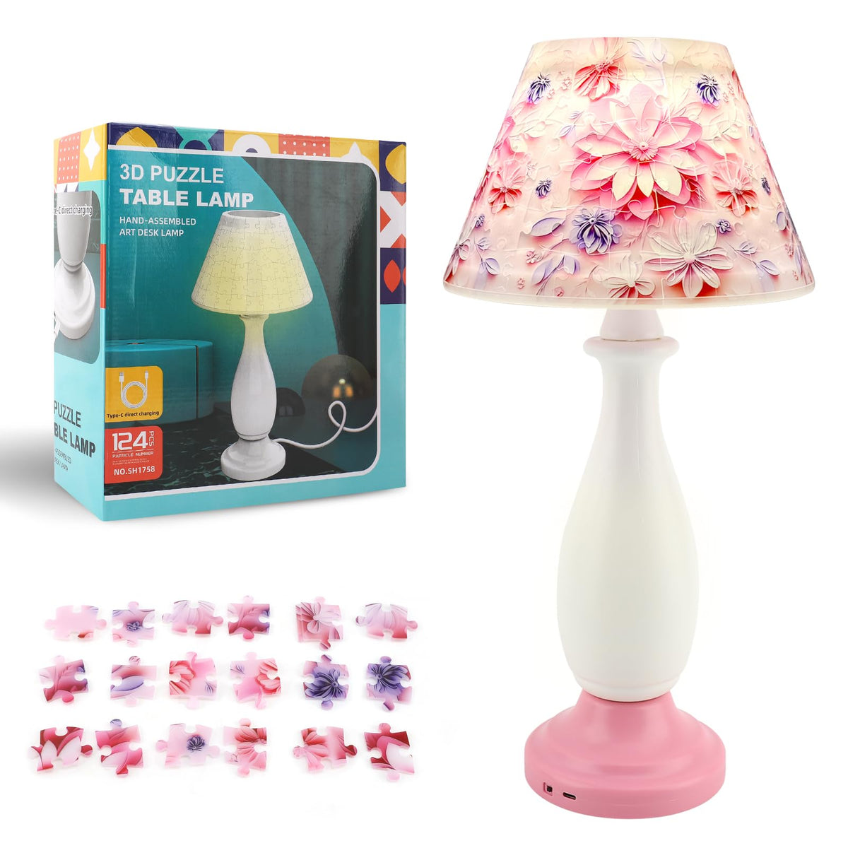 3D Print Puzzle Table Lamp