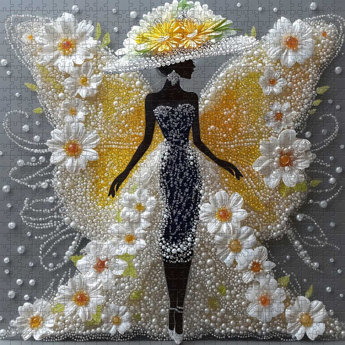 Butterfly Lady Wooden Jigsaw Puzzles 1000 Pieces