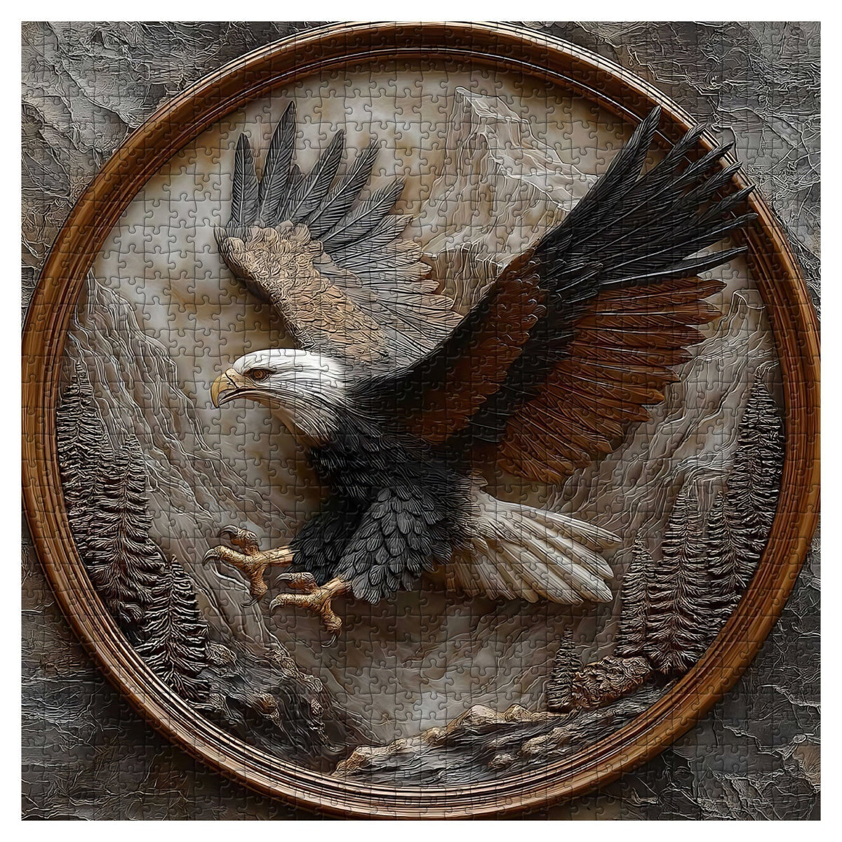 Aureate Eagle Wooden Jigsaw Puzzle 1000 Pieces