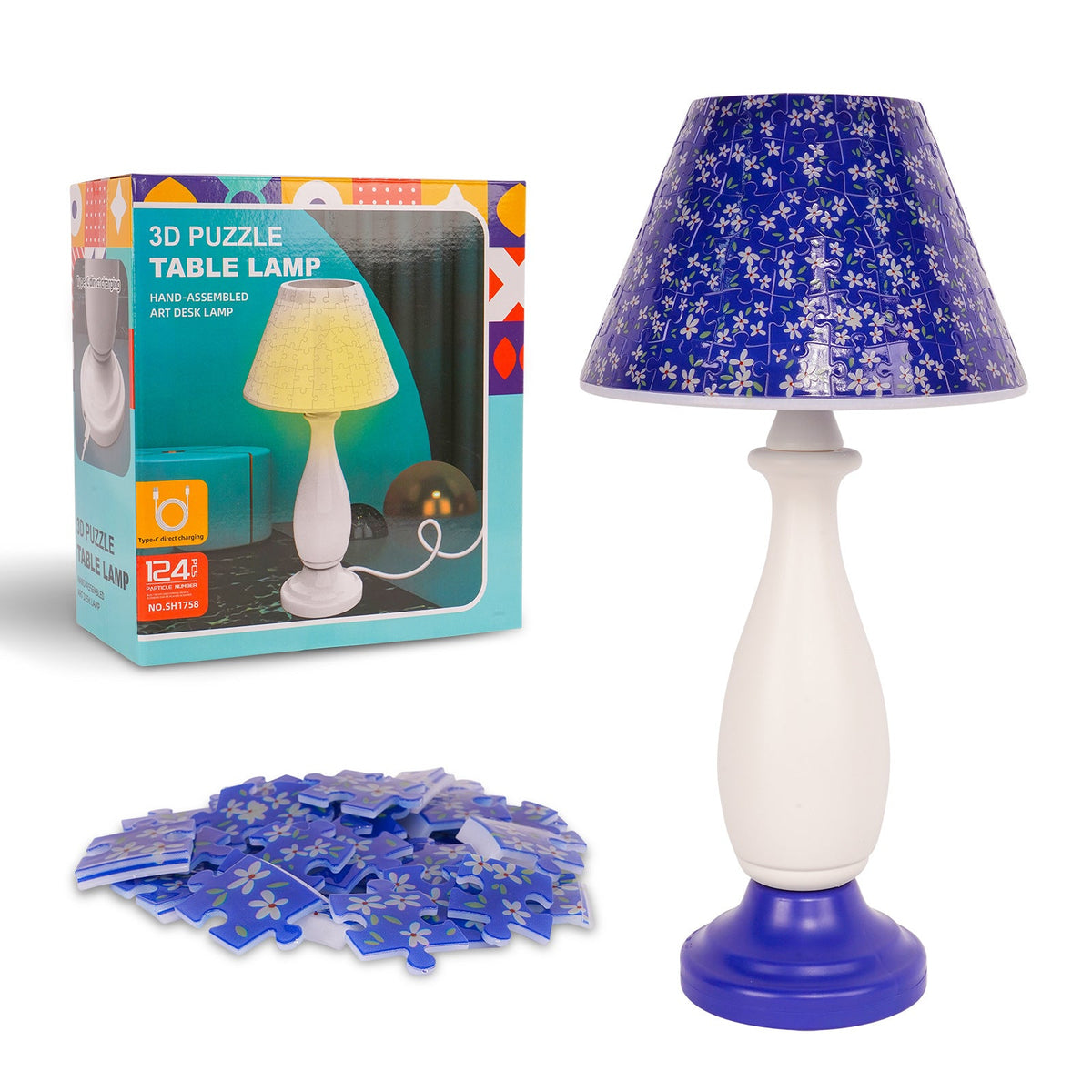 3D Print Puzzle Table Lamp