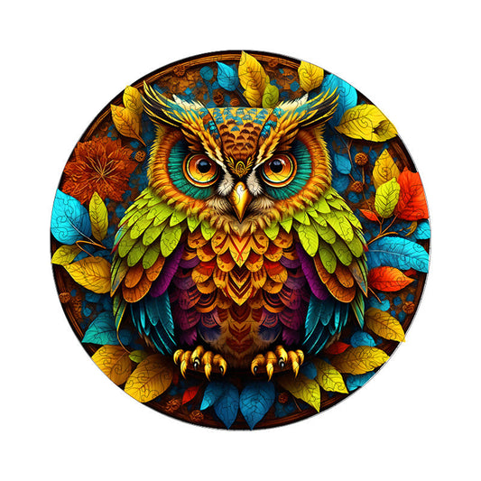 Nessally Wise Owl's Wisdom - Wooden Jigsaw Puzzle