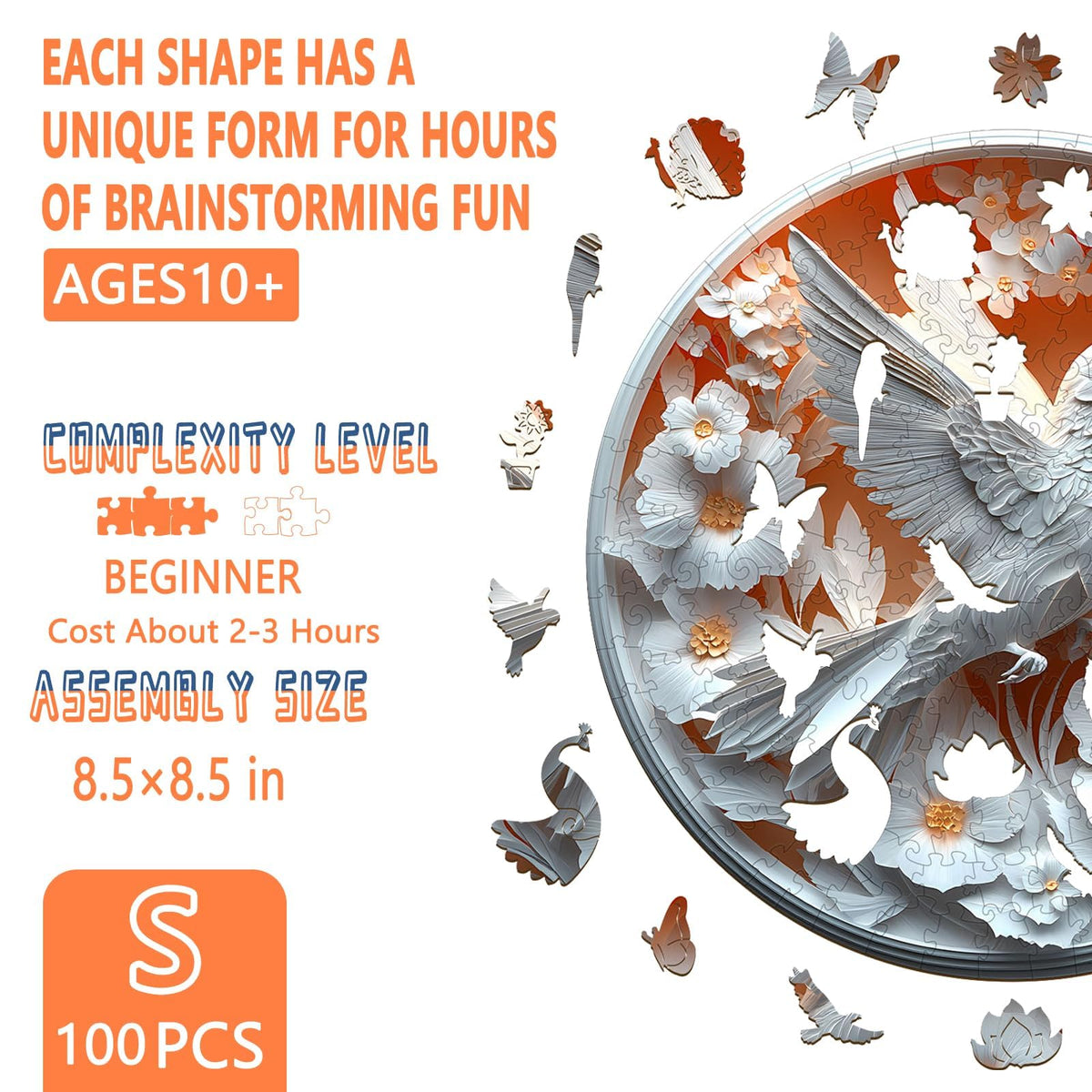 3D Hummingbird Wooden Jigsaw Puzzle
